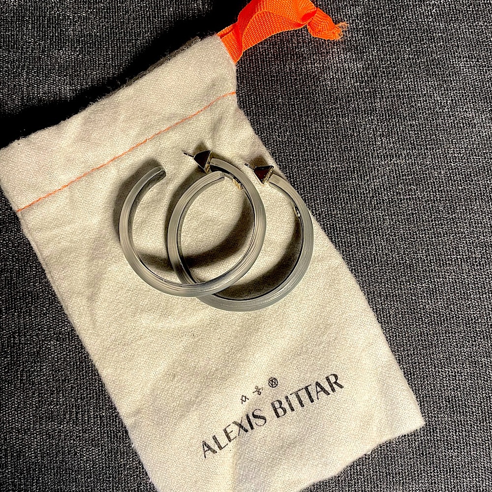 Alexis Bittar Classic Medium Hoop Turquoise